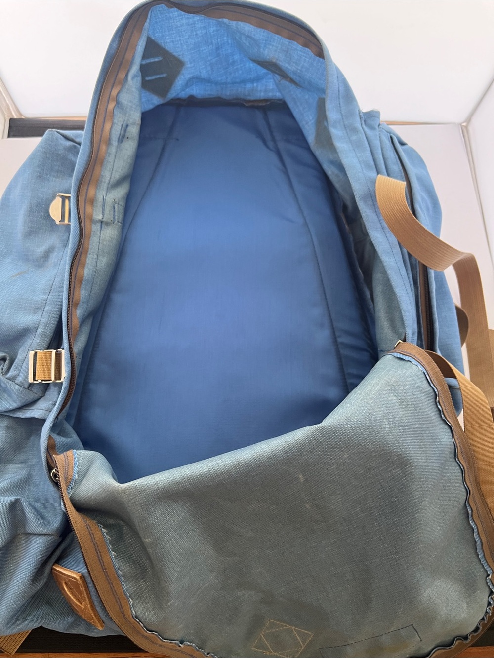 VTG 70's/80's Blue Jansport Hiking Backpack Internal Frame - Picture 11 of 11